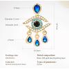 imageCicy Bell Evil Eye 18k Gold Plated Dangle Earrings for Women Trendy Cubic Zirconia Stud Drop Earrings Jewelry Accessory GiftsZ1Gold