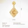 imageCicy Bell Four Leaf Clover Dangle Earrings for Women Lucky 18k Gold Plated Cubic Zirconia Trendy Drop Earrings Jewelry GiftStyle BWhite