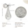imageCicy Bell Platinum Plated Dangle Earrings for Women Trendy Removable Teardrop Drop Earrings Cubic Zirconia Disco Stud Earrings Jewelry GiftsWhite Gold