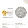 imageCicy Bell Shell Pearl Ear Jackets Earrings for Women 18k Gold Plated Rose Stud Earrings Double Side Front Back Earrings Jewelry GiftsWhite Gold