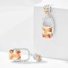 imageCicy Bell Womens Earrings Platinum Plated Cubic Zirconia Elegant Earrings Birthday Gifts Vintage Dangle EarringsCitrine