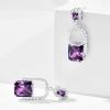 imageCicy Bell Womens Earrings Platinum Plated Cubic Zirconia Elegant Earrings Birthday Gifts Vintage Dangle EarringsViolet
