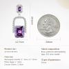 imageCicy Bell Womens Earrings Platinum Plated Cubic Zirconia Elegant Earrings Birthday Gifts Vintage Dangle EarringsViolet