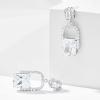 imageCicy Bell Womens Earrings Platinum Plated Cubic Zirconia Elegant Earrings Birthday Gifts Vintage Dangle EarringsWhite
