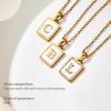 imageCicy Bell Womens Initial Necklace for Women 18k Gold Plated Shell Personalized Letter Pendant Necklace 177 with 2 ExtenderStyle 1HGold