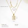 imageCicy Bell Womens Initial Necklace for Women 18k Gold Plated Shell Personalized Letter Pendant Necklace 177 with 2 ExtenderStyle 1HGold
