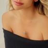 imageCicy Bell Womens Initial Necklace for Women 18k Gold Plated Shell Personalized Letter Pendant Necklace 177 with 2 ExtenderStyle 2AGold
