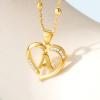 imageCicy Bell Womens Initial Necklace for Women 18k Gold Plated Shell Personalized Letter Pendant Necklace 177 with 2 ExtenderStyle 2AGold