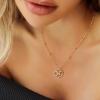 imageCicy Bell Womens Initial Necklace for Women 18k Gold Plated Shell Personalized Letter Pendant Necklace 177 with 2 ExtenderStyle 2KGold