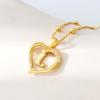 imageCicy Bell Womens Initial Necklace for Women 18k Gold Plated Shell Personalized Letter Pendant Necklace 177 with 2 ExtenderStyle 2LGold