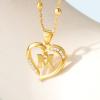 imageCicy Bell Womens Initial Necklace for Women 18k Gold Plated Shell Personalized Letter Pendant Necklace 177 with 2 ExtenderStyle 2MGold
