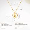 imageCicy Bell Womens Initial Necklace for Women 18k Gold Plated Shell Personalized Letter Pendant Necklace 177 with 2 ExtenderStyle 2MGold