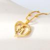 imageCicy Bell Womens Initial Necklace for Women 18k Gold Plated Shell Personalized Letter Pendant Necklace 177 with 2 ExtenderStyle 2MGold