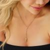 imageCicy Bell 18k Gold Plated Y Shaped Pendant Necklace for Women Butterfly Dainty Bead Chain Drop Necklace Trend Jewelry Gift 177quot  19quot ExtenderStyle CGold