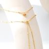 imageCicy Bell 18k Gold Plated Y Shaped Pendant Necklace for Women Butterfly Dainty Bead Chain Drop Necklace Trend Jewelry Gift 177quot  19quot ExtenderStyle BGold