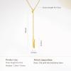 imageCicy Bell 18k Gold Plated Y Shaped Pendant Necklace for Women Butterfly Dainty Bead Chain Drop Necklace Trend Jewelry Gift 177quot  19quot ExtenderStyle CGold