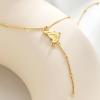 imageCicy Bell 18k Gold Plated Y Shaped Pendant Necklace for Women Butterfly Dainty Bead Chain Drop Necklace Trend Jewelry Gift 177quot  19quot ExtenderYellow Gold