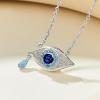 imageCicy Bell Evil Eye Necklace for Women 18k Gold Plated Pendant Necklace Cubic Zirconia Turquoise Dainty Trend Jewelry Gift 161quot  19quot ExtenderSilver