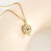 imageCicy Bell Evil Eye Necklace for Women 18k Gold Plated Pendant Necklace Cubic Zirconia Turquoise Dainty Trend Jewelry Gift 161quot  19quot ExtenderStyle CGold