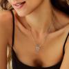 imageCicy Bell Evil Eye Necklace for Women 18k Gold Plated Pendant Necklace Cubic Zirconia Turquoise Dainty Trend Jewelry Gift 161quot  19quot ExtenderZ1Gold