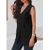 imageCicy Bell Womens Casual Sleeveless Blazers Dress Summer Open Front Work Office Long Vest BlazerBlack