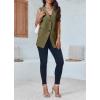 imageCicy Bell Womens Casual Sleeveless Blazers Dress Summer Open Front Work Office Long Vest BlazerGreen