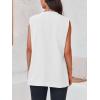 imageCicy Bell Womens Casual Sleeveless Blazers Dress Summer Open Front Work Office Long Vest BlazerWhite