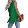imageCicy Bell Womens Sleeveless Blazer Vest Casual Open Front Single Button Summer Jacket with PocketsGreen