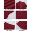 imageCicy Bell Womens Summer 2 Piece Outfits V Neck Blazer Vest Matching Sets and Mini Pleated SkirtsBurgundy