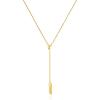 imageCicy Bell 18k Gold Plated Y Shaped Pendant Necklace for Women Butterfly Dainty Bead Chain Drop Necklace Trend Jewelry Gift 177quot  19quot ExtenderStyle CGold