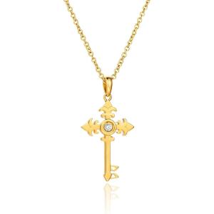 imageCicy Bell Evil Eye Necklace for Women 18k Gold Plated Pendant Necklace Cubic Zirconia Turquoise Dainty Trend Jewelry Gift 161quot  19quot ExtenderStyle DYellow Gold
