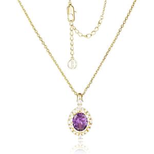 imageCicy Bell Evil Eye Necklace for Women 18k Gold Plated Pendant Necklace Cubic Zirconia Turquoise Dainty Trend Jewelry Gift 161quot  19quot ExtenderStyle CGold