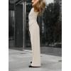 imageCicy Bell Womens 2 Piece Outfits V Neck Tie Waist Blazer Vest and Wide Leg Business Casual Suit Pants SetsApricot