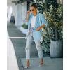 imageCicy Bell Womens Blazer Matching Shorts Sets 2 Piece Outfits Short SuitsBlue