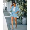 imageCicy Bell Womens Blazer Matching Shorts Sets 2 Piece Outfits Short SuitsBlue