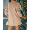 imageCicy Bell Womens Blazer Matching Shorts Sets 2 Piece Outfits Short SuitsTan