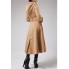 imageCicy Bell Womens Long DoubleBreasted Hooded Coat Winter Warm Wool Trench Coat with BeltsCamel
