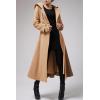 imageCicy Bell Womens Long DoubleBreasted Hooded Coat Winter Warm Wool Trench Coat with BeltsCamel