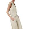 imageCicy Bell Womens Vest Sets 2 Piece Outfits Sleeveless Blazer Waistcoat and Dress Pants Suits Dressy CasualBeige