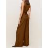 imageCicy Bell Womens Vest Sets Summer 2 Piece Outfits Button Crop Blazer Vest and Wide Leg Pant SuitsBrown