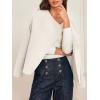 imageCicy Bell Womens Cropped Winter Pea Coats Business Casual Open Front Cardigan Jackets OuterwearBeige