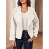 imageCicy Bell Womens Cropped Winter Pea Coats Business Casual Open Front Cardigan Jackets OuterwearBeige