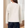 imageCicy Bell Womens Cropped Winter Pea Coats Business Casual Open Front Cardigan Jackets OuterwearBeige