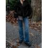 imageCicy Bell Womens Faux Fur Coat Winter Shaggy Casual Oversized Lapel Jackets Warm Fuzzy OuterwearBlack
