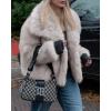 imageCicy Bell Womens Faux Fur Coat Winter Shaggy Casual Oversized Lapel Jackets Warm Fuzzy OuterwearGrey