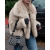 imageCicy Bell Womens Faux Fur Coat Winter Shaggy Casual Oversized Lapel Jackets Warm Fuzzy OuterwearKhaki