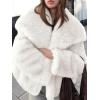 imageCicy Bell Womens Faux Fur Coat Winter Shaggy Casual Oversized Lapel Jackets Warm Fuzzy OuterwearWhite