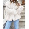 imageCicy Bell Womens Faux Fur Coat Winter Shaggy Casual Oversized Lapel Jackets Warm Fuzzy OuterwearWhite