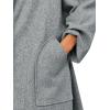imageCicy Bell Womens Long Pea Coats Oversized Wrap Wool Blend Trench Coats Winter Open Front Cardigan OvercoatsGrey
