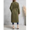 imageCicy Bell Womens Long Winter Pea Coats Oversized Warm Open Front Overcoats Jackets with BeltArmy Green